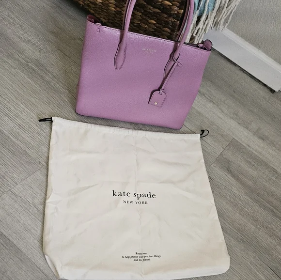 EUC Kate Spade Eva Medium Top Satchel Pink Mauve - Picture 8 of 14